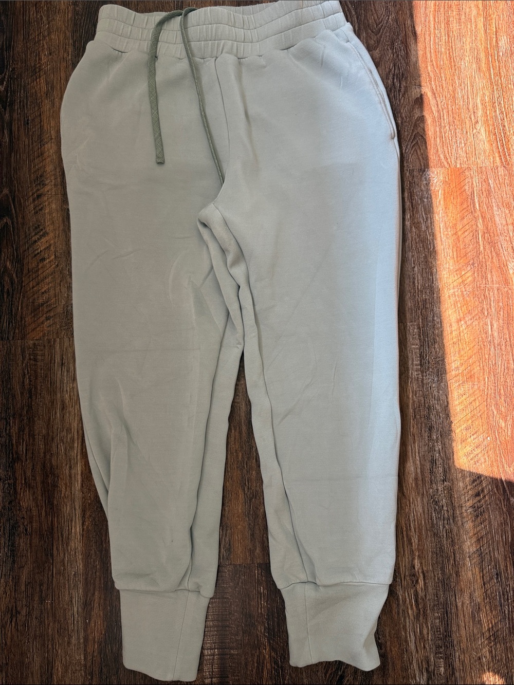 Varley Light Sage Green Drawstring Joggers